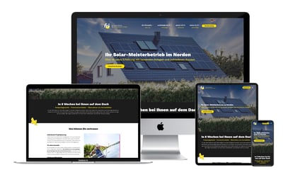 Titelbild der Referenz "Website-Relaunch für fri.energy" von viminds. Auf dem Bild ist das Mockup der neuen Website auf verschiedenen Geräten wie Laptop, Tablet und Smartphone zu sehen.