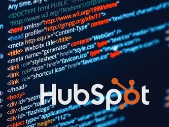 Hubspot-Logo und Website-Code