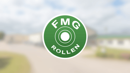 Referenzbild für die neue Website für FMG Förderelemente. Logo des Unternehmens FMG